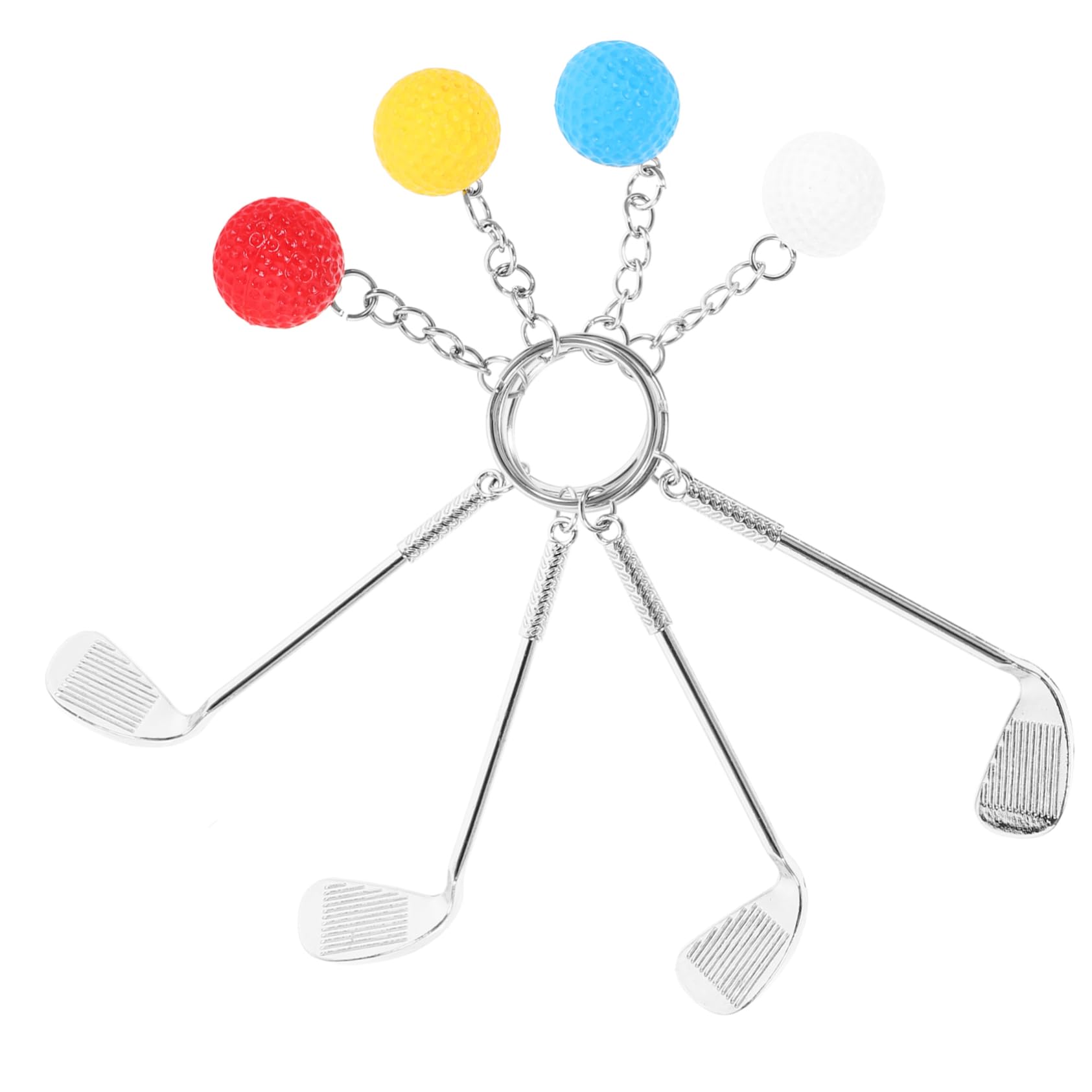 INOOMP Golf Golfbälle Partygeschenke Schlüsselanhänger Schlüsselanhänger Hängende Ornamente Schlüsselanhänger Spielzeuge Einzigartige Bälle Schlüsselanhänger