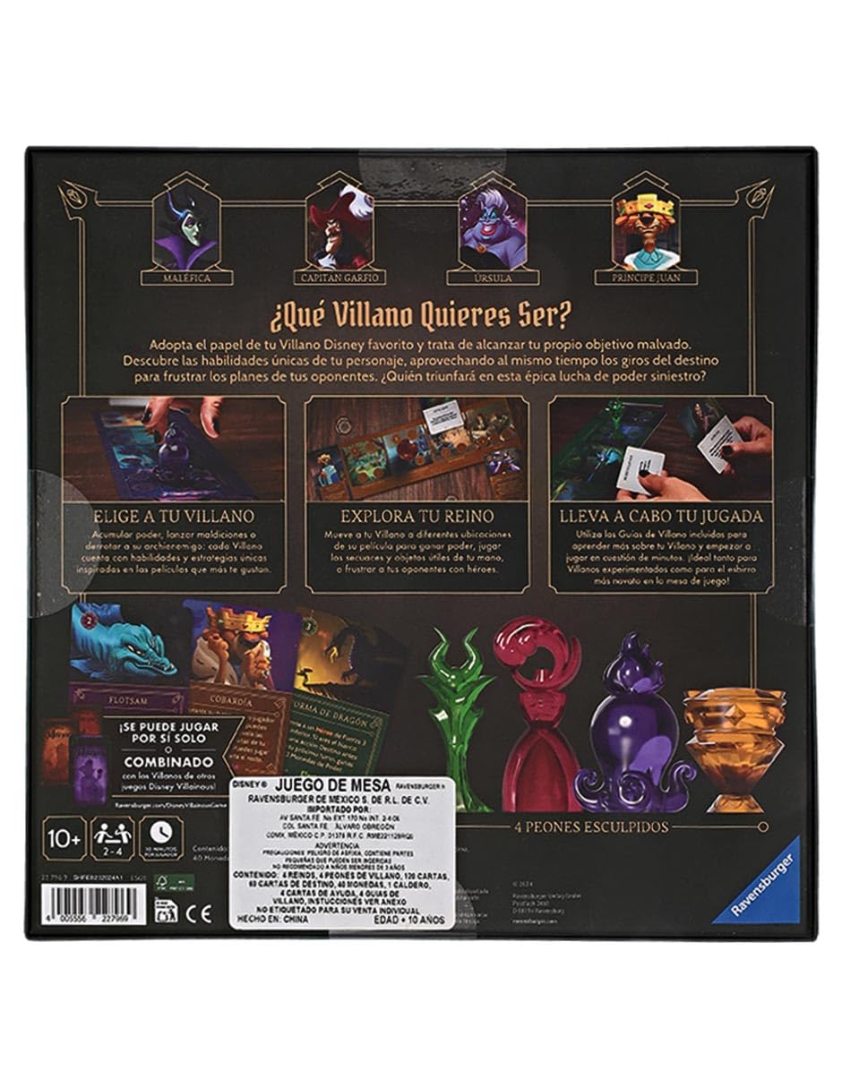Ravensburger - Disney Villaninous Intro To Evil | Gry Planszowe Dla Dzieci 10 Lat | Disney Game | Gry Planszowe dla 2 | dla Dorosłych I Dzieci Od 10 Lat