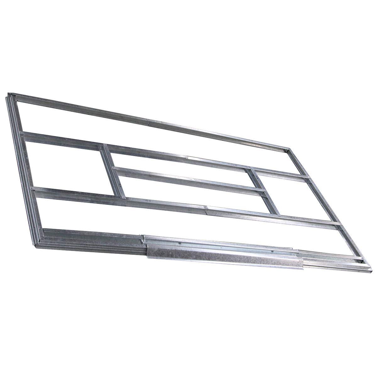 COSTWAY Casetta da Giardino Porta Attrezzi 2,8㎡, Capanno da Esterno in Lamiera Zincata Resistente alle Intemperie con Base, Porte Scorrevoli, Maniglie e Sfoghi 213 x 173 x 130 cm
