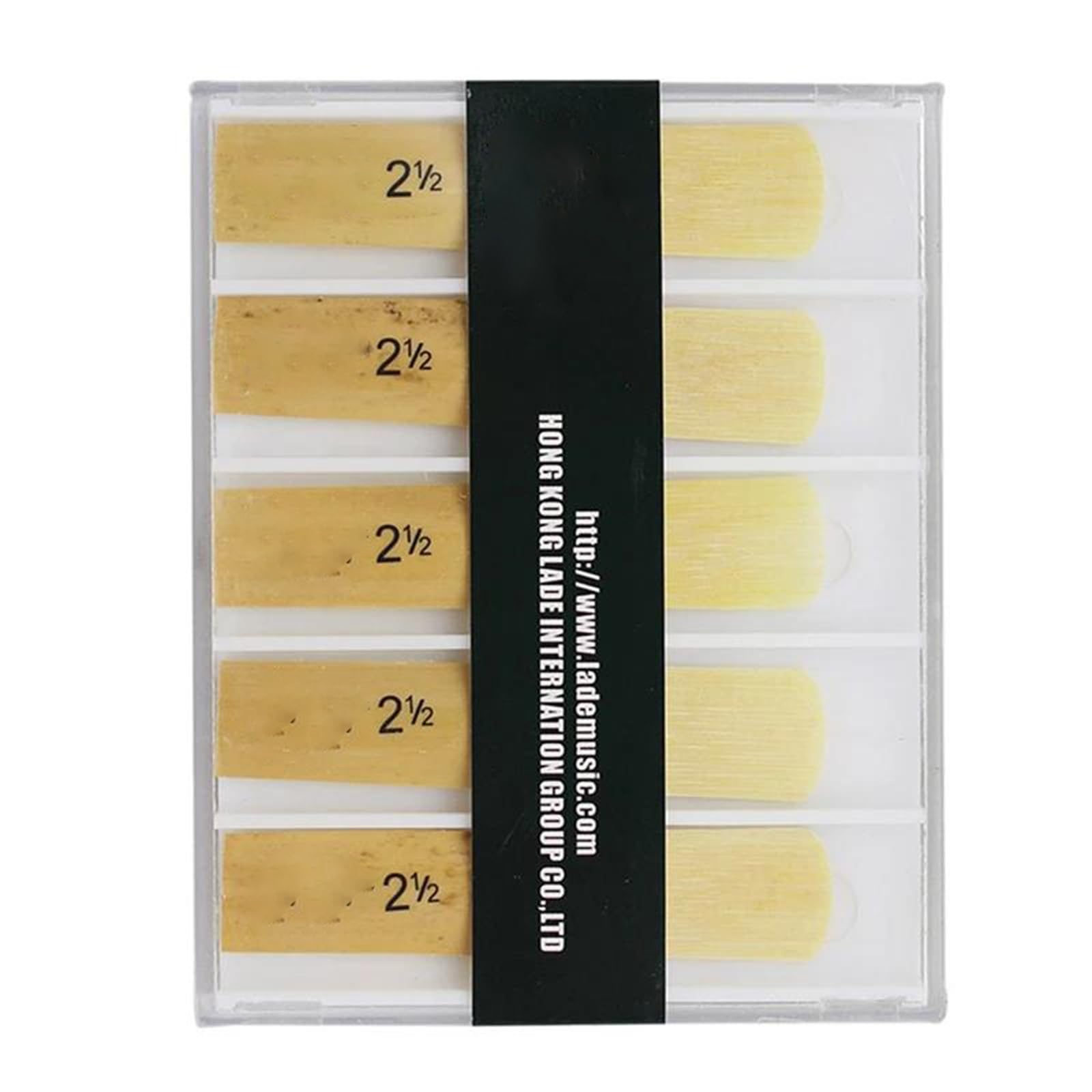 5 Paquets De Saxophone Saxophone BB Force 2.5 Anches Bambou 2-1/2 Pièces De Saxophone Pièces Et Accessoires D'instruments