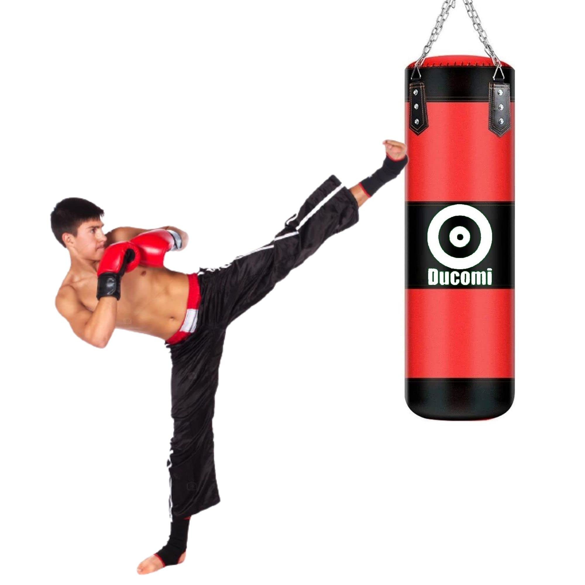 Kit Boxe Ducomi Rocky 2 Guantoni Kit Boxe Ducomi Rocky 2 - Sacco Vuoto 120 Cm Con Guantoni, Fasce E Ganci | Per Allenamento Casa E Palestra Fasce Boxe - 6