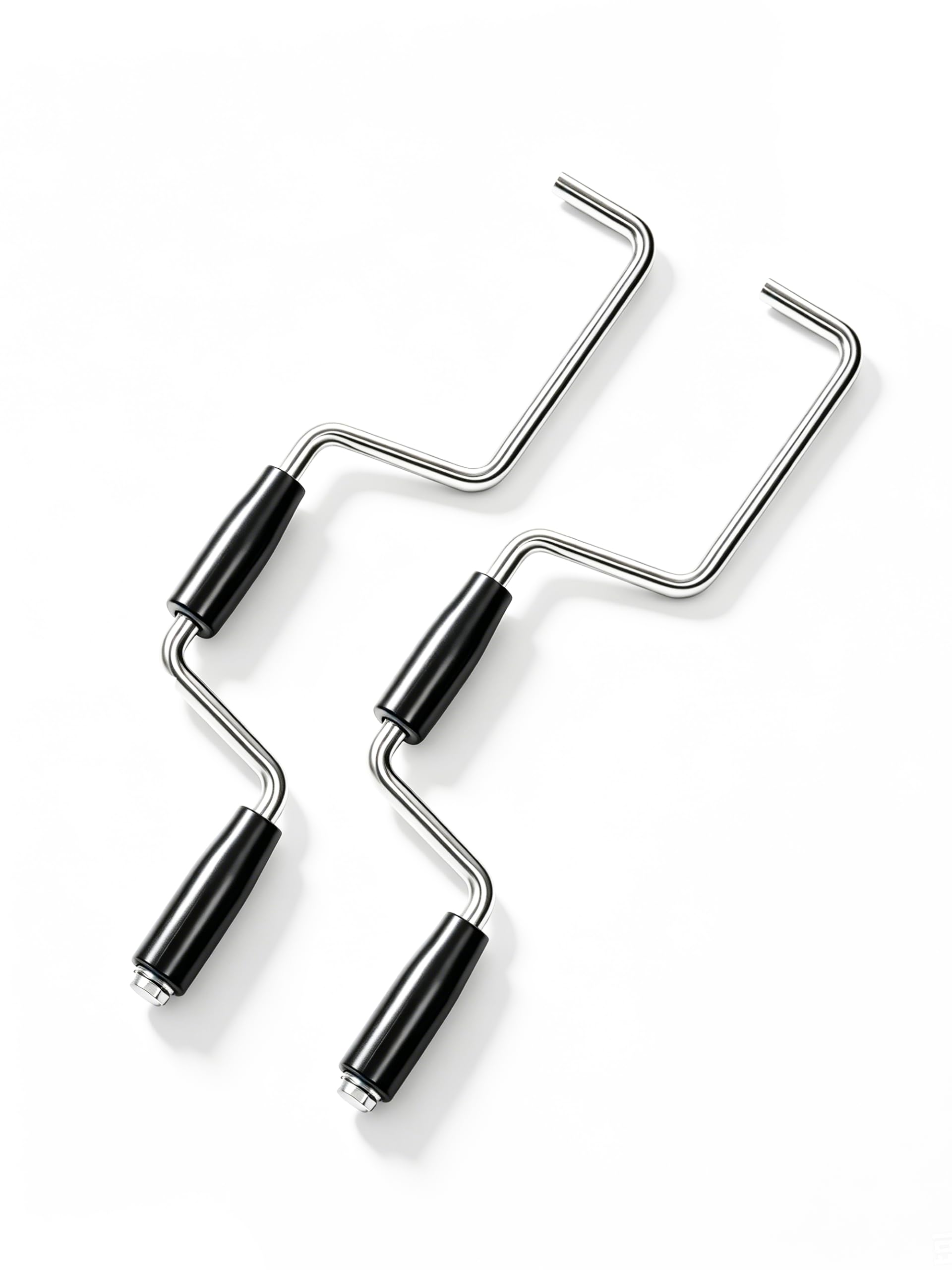 Heavy Duty Winch Strap Winder for Flatbed Trailer, Solid Steel Winding Straps Roll-up Hand Roller, Tie-Downs Winch Straps for Truck Trailer -2pcs