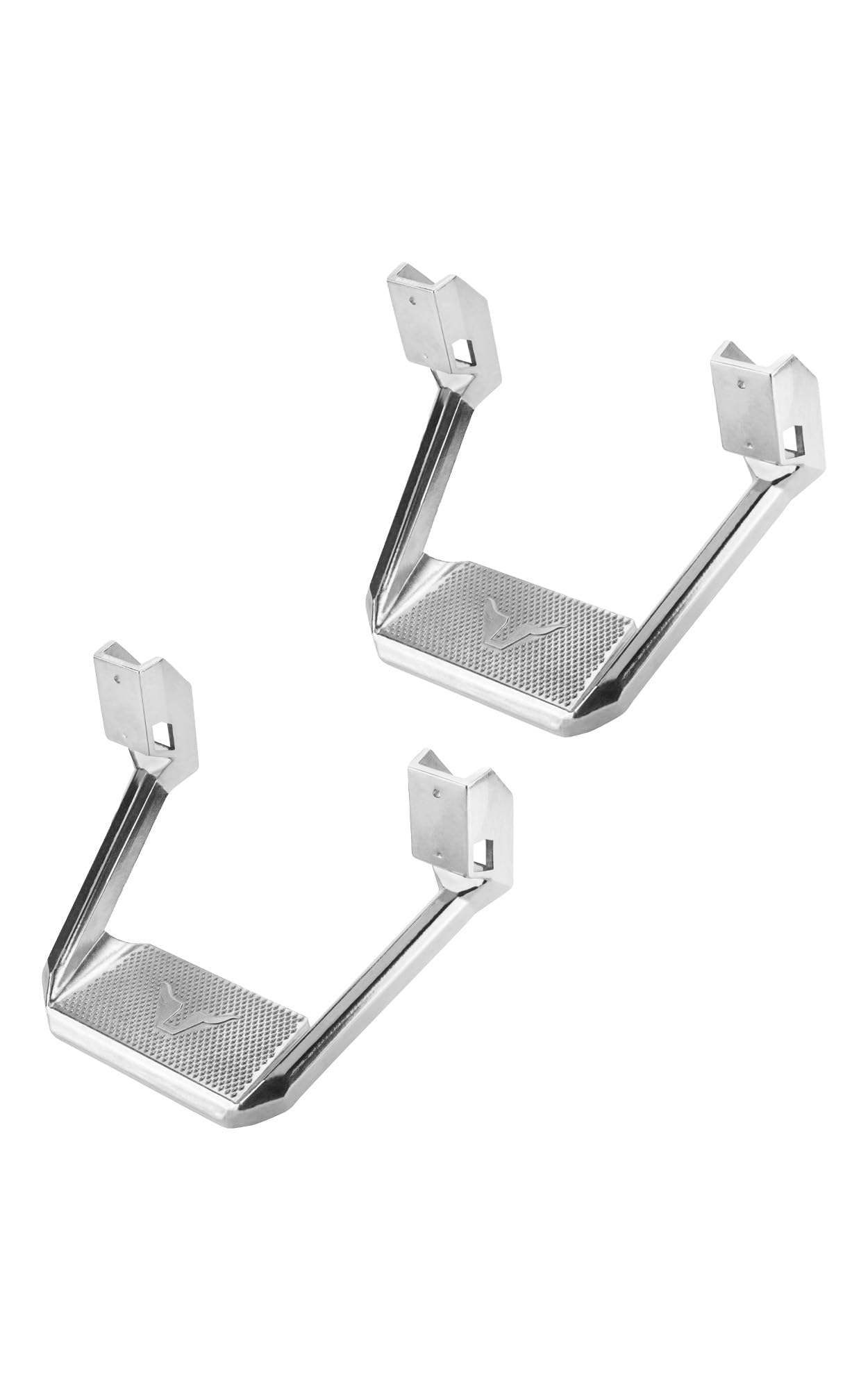 Bully BBS-5002P Lot de 2 marchepieds latéraux universels en Aluminium Poli pour camions de Chevrolet (Chevrolet), Ford, Toyota, GMC, Dodge RAM, Jeep