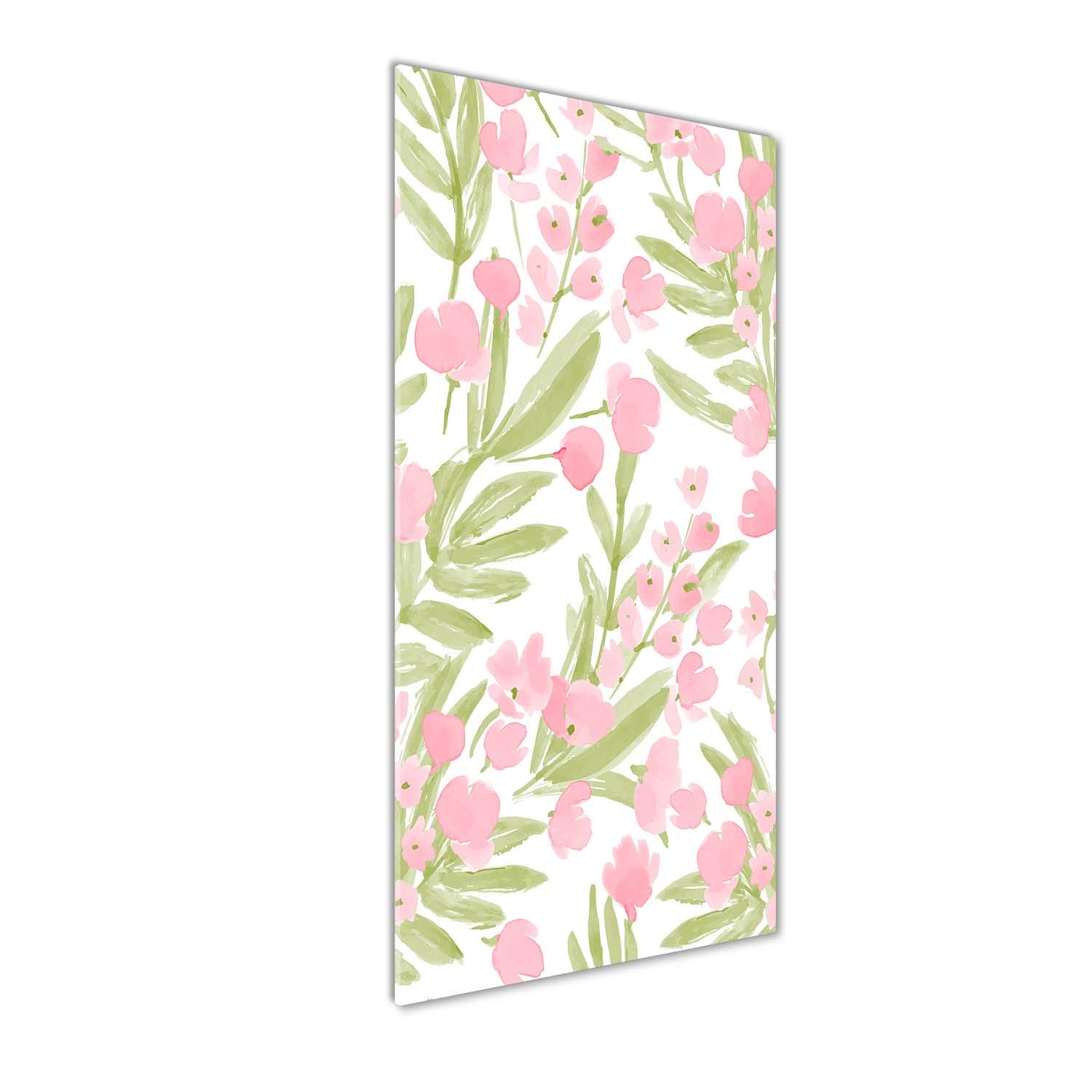 Impression sur Verre Acrylique Tulup 50x125 cm Tableau Déco Fleurs Roses Vintage