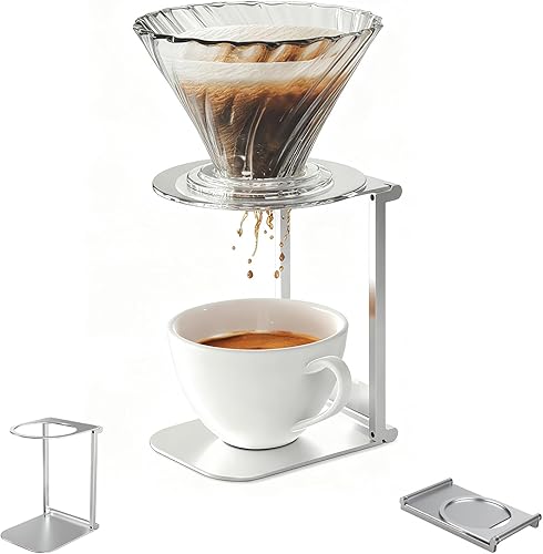 Miniatura 2 de Soporte plegable portátil para máquina de café con soporte para verter sobre el gotero de café