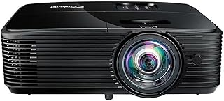 Mini Bluetooth Projector, Projector.Compatible for Optoma X318ST/W318ST Short Throw 3300 Lumes FHD Projector 3D HDR Official Educataion Home Ciname Beamer (Color : X318ST)