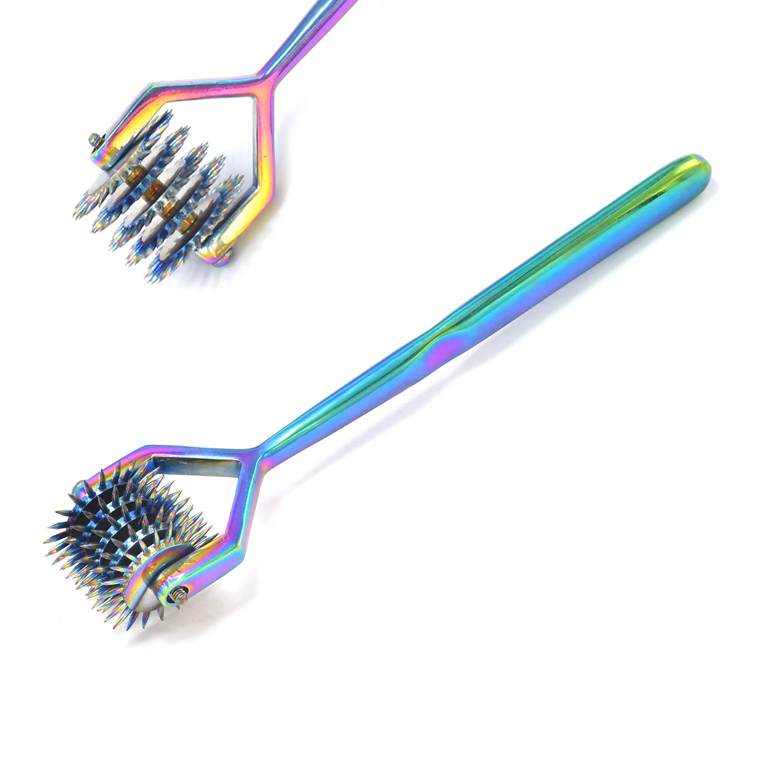 AAProTools Wartenberg Neuro Pinwheel Stainless Steel Diagnostic Instrument Pin Wheel.5 Head - Strong Pinwheel, Rainbow Color