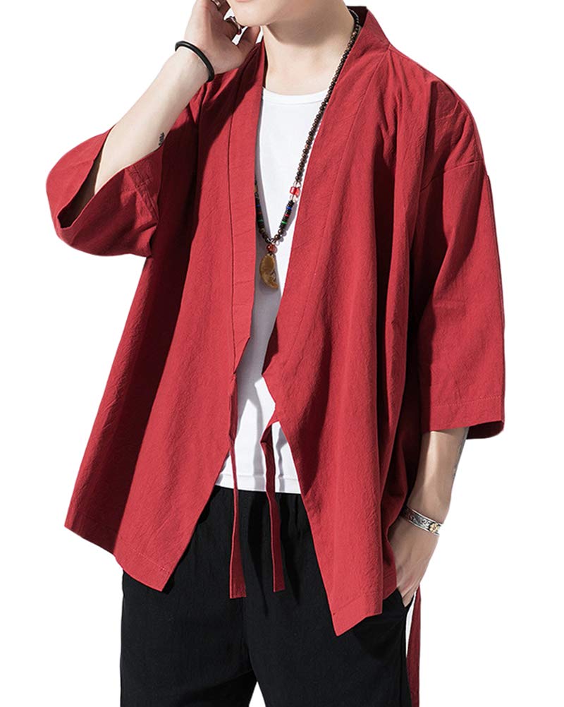 Sunma Chaqueta Haori Japonesa para Hombre Kimono Cardigan