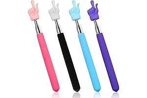 Telescopic Hand Pointers for Teachers: Set of 4 Extendable Pointers