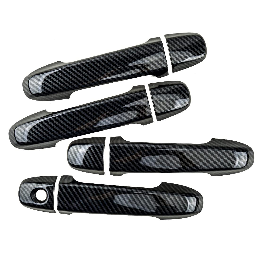 Per Subaru Impreza Hatchback 2008-2011 1 Set In Fibra Di Carbonio Stile ABS Car Side Door Handle Cover Cap Trim Maniglia Porta Anteriore Posteriore