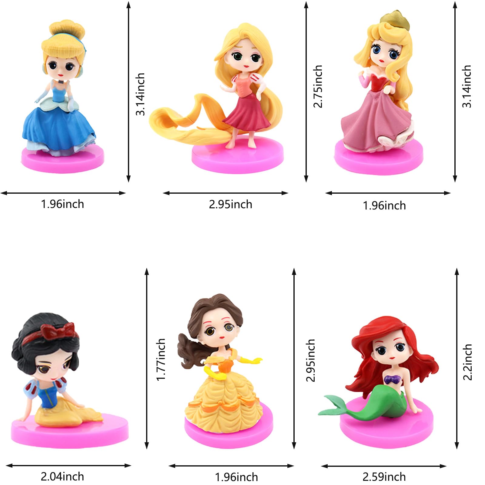 Amazon.co.jp: Fenghu ディズニープリンセス用ケーキトッパー