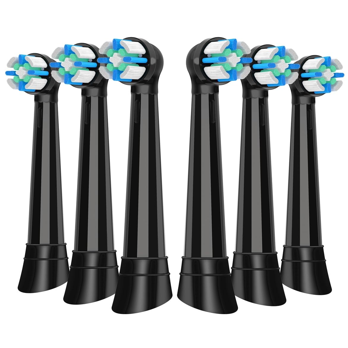 6 Pack Replacement Heads Compatible with Oral B IO 2 3 4 5 6 7 8 9 10