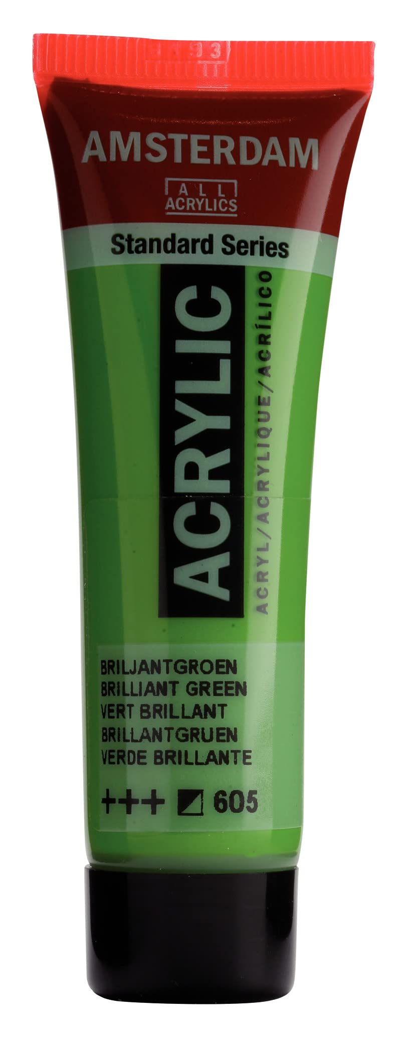 Amsterdam Standard Series Acrylic Paint Tube - Brilliant Green 605-20 ml - High Quality Lightfast Pigments