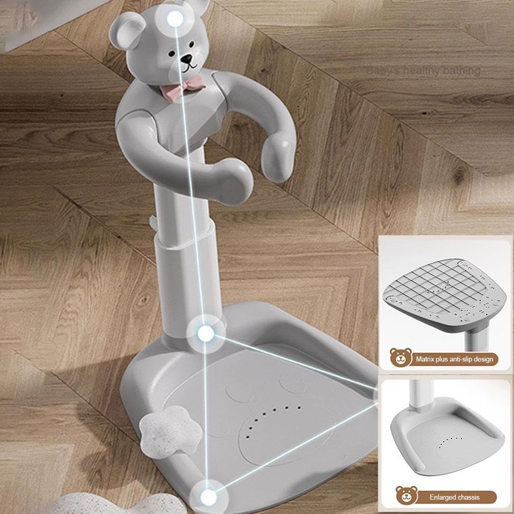 Baby Douche Stand,Verstelbare Baby Douche Stand Met Slip Base,Bad Douche Ondersteuning Bat Stand,Draagbare Bad Staande Baby
