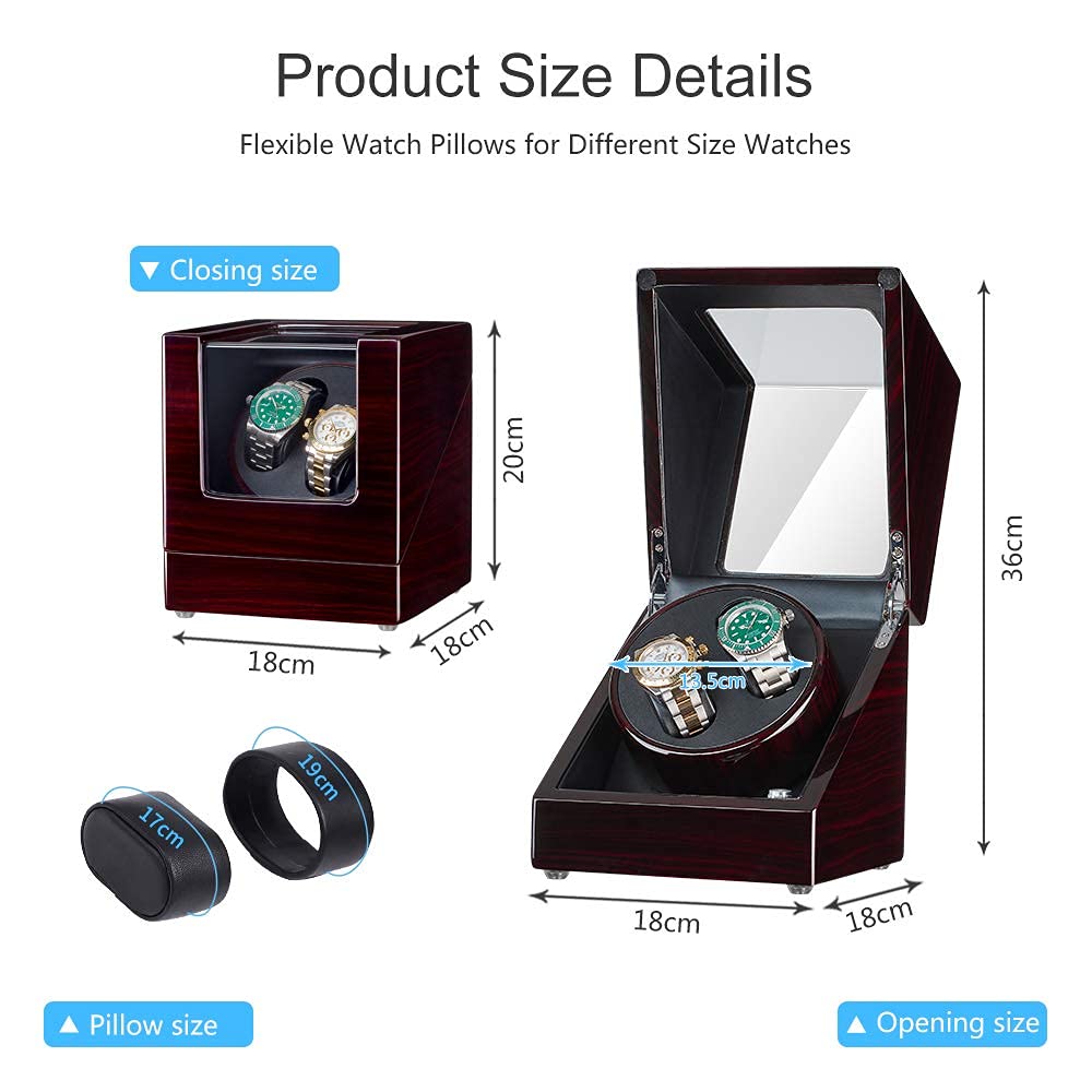 JQUEEN Double Watch Winder with Quiet Japanese Mabuchi Motor Buy