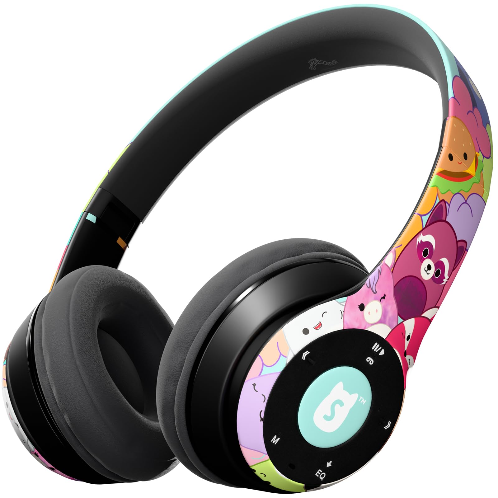 iJoy Squishmallows Bluetooth Over-Ear Headphones- Wireless Foldable Headset Squishmallows Gifts for Girls, Boys, Women, Men and All Squish Squad Fans