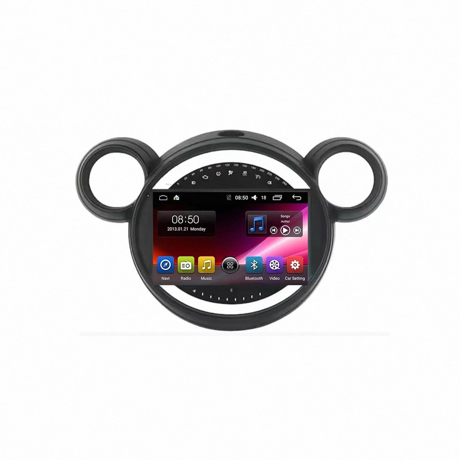 Radio coche 2 DIN con Android Auto y Carplay 4G+64G de alta velocidad para Mini 8