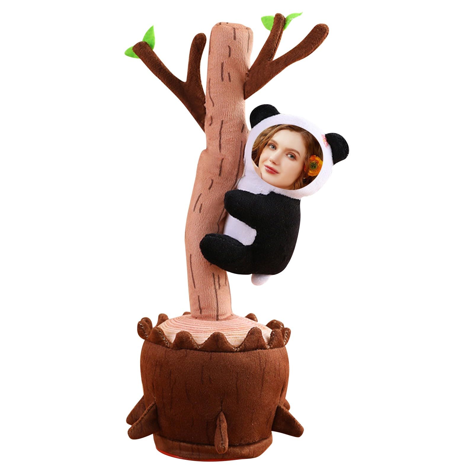 Singing Dancing Talking Sunflower Toy Records Voice Repeats Phrases Custom Photo Personalised Gift Bluetooth Battery Rechargeable Funny Plush Toy for Kids Birthday Box Included