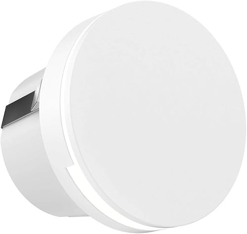 DALS Lighting LEDSTEP004D-WH - Luz LED redonda para interiores y exteriores, 3 pulgadas, color blanco