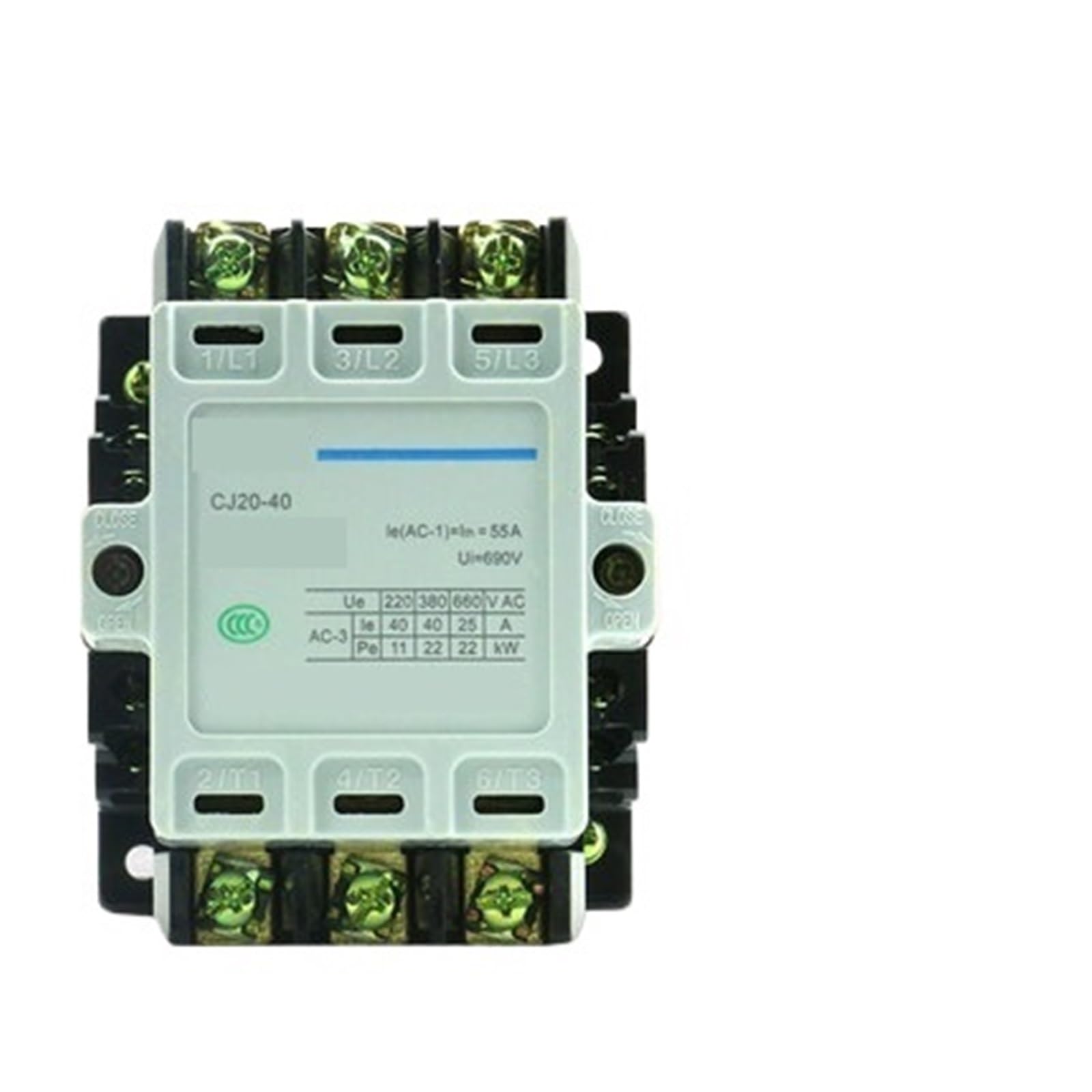 Fpjqobjc One Color Ac Contactor Three-Phase 380V Single-Phase 220V Cj20-40A