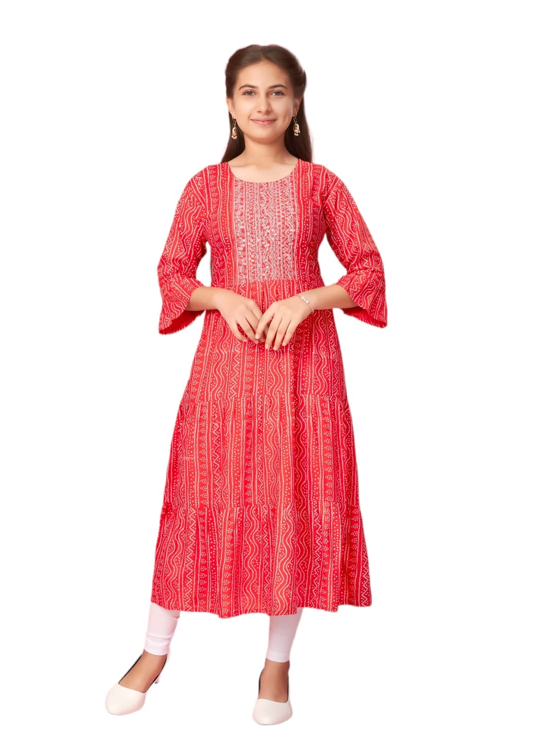 Girl's Cotton Regular Fit Casual Tunic