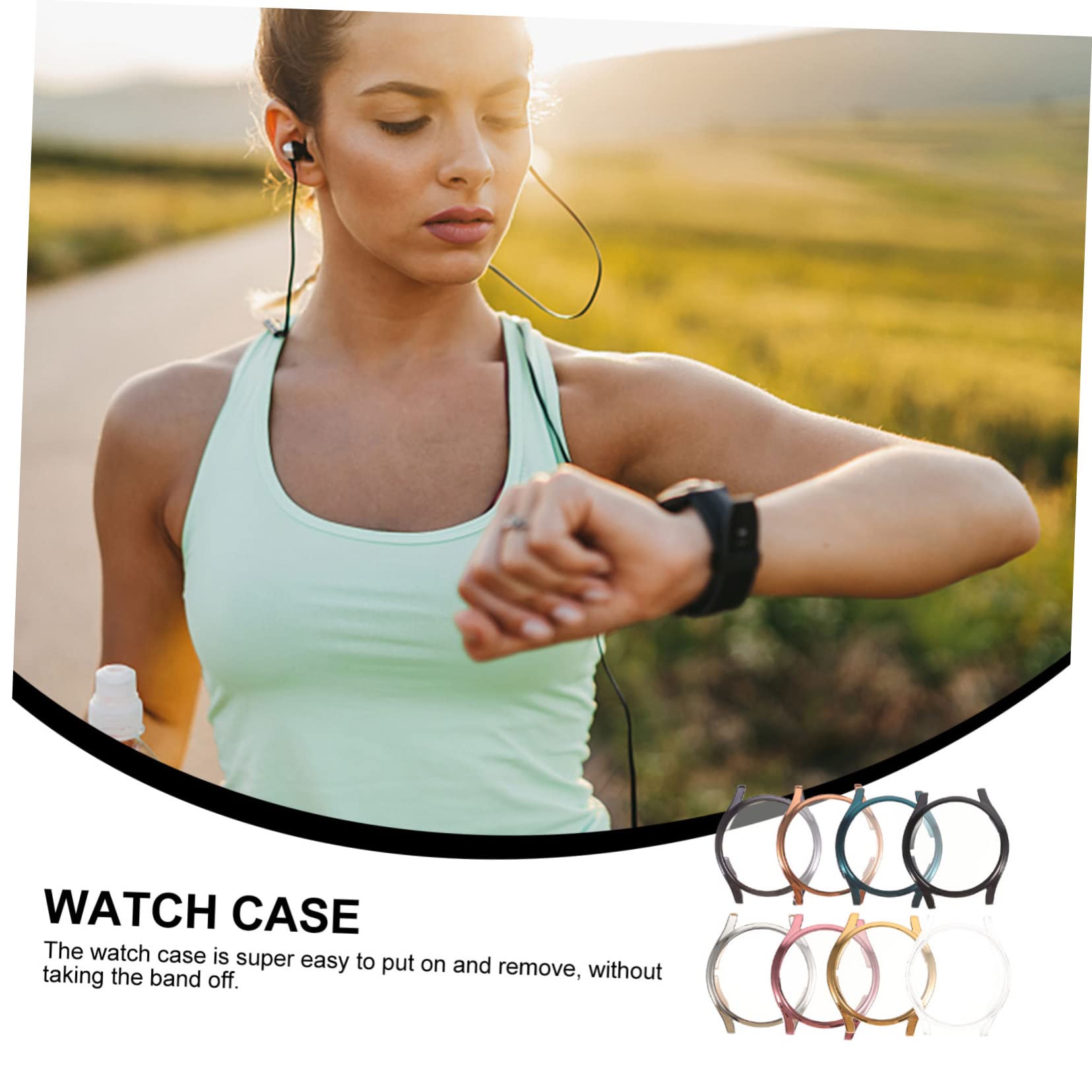 DOITOOL 16 Pièces Coque Boîtier Smartwatch pour Montre Protecteur Durable Couvertures Anti-Rayures Housses Pratiques Couverture Protecteur Cas Couverture Anti-Rayures TPU Regardez