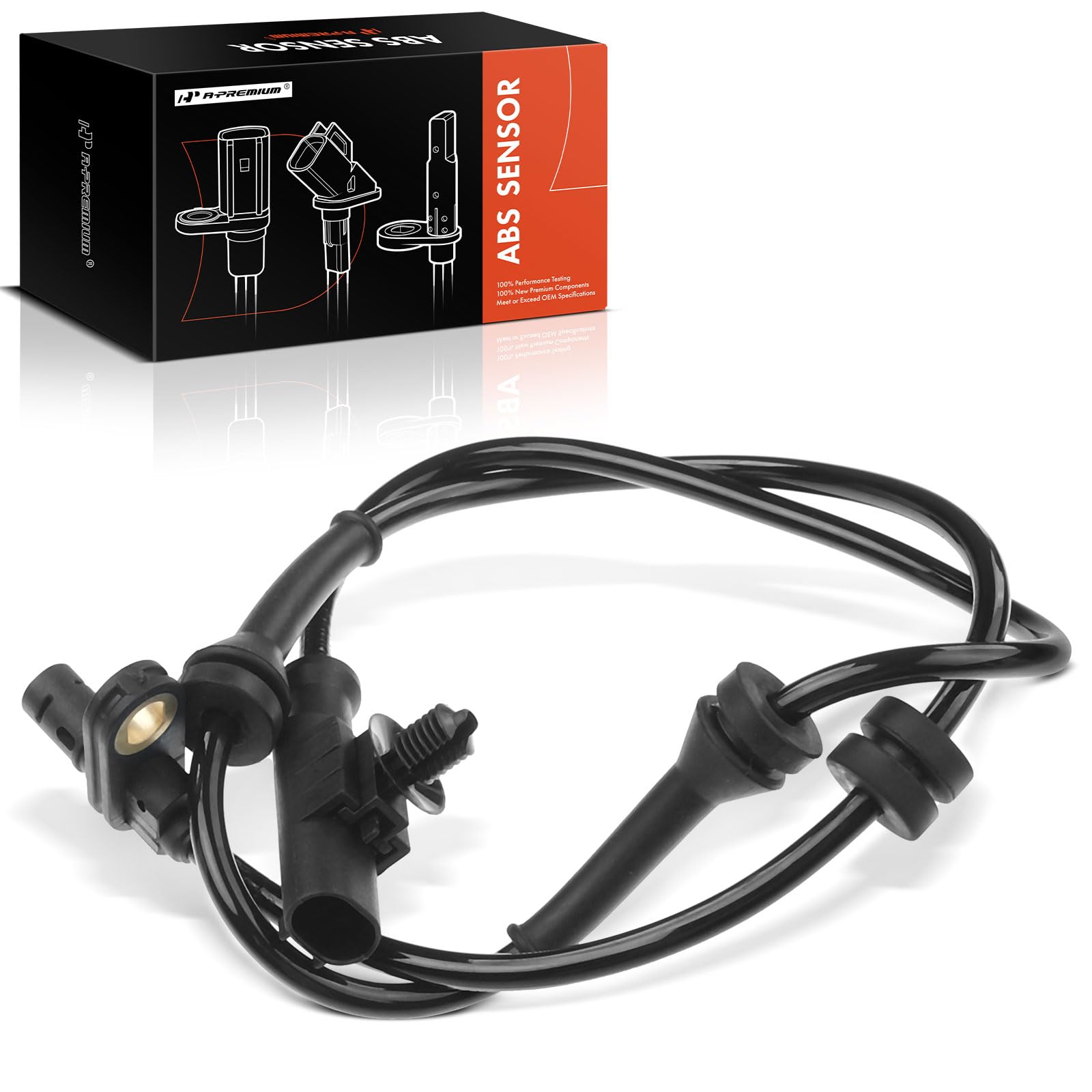 A-Premium Rear Left ABS Wheel Speed Sensor - Compatible with Nissan Models - Versa 2007 2008 2009 2010 2011 2012 - Rear Driver Side, Replaces 47901-EL00A, 47901EL00A