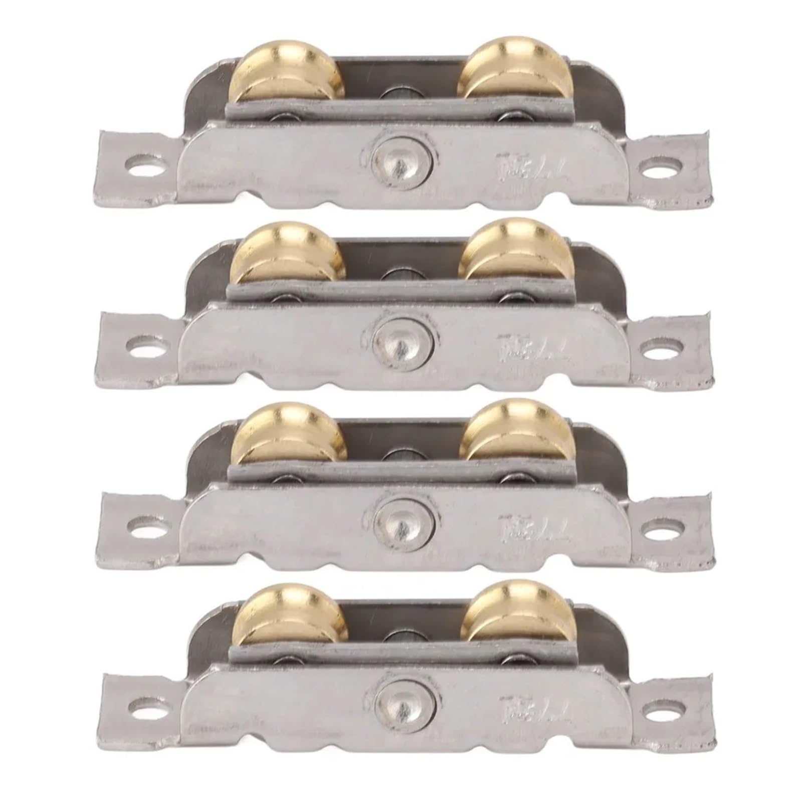 Rullo for porta scorrevole a doppio rullo da 6 pezzi concavo in acciaio inossidabile tandem a sfera in rame per Porta in Vetro