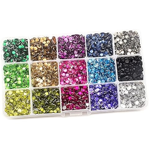 Summer-Ray Strasssteine in Aufbewahrungsbox, 5 mm Cover