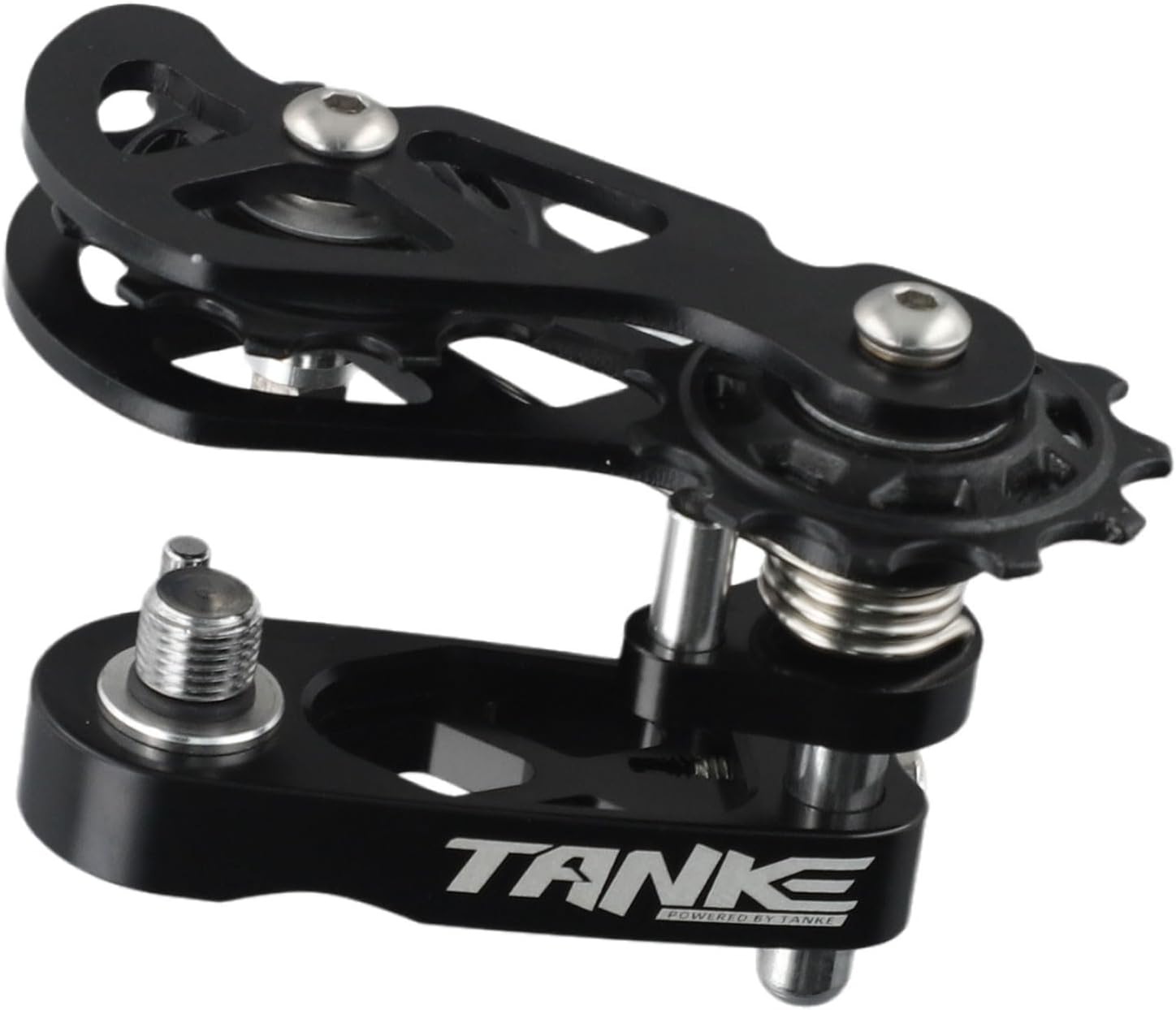 Bike Chain Tensioner, Single Speed Converter Chain Enhance Bike Performance with Chain Tensioner for 8/12 Speed Bike (Black)