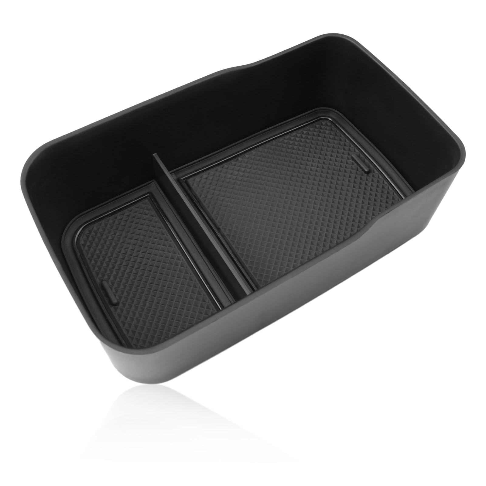 GAFAT Compatible avec Alfa Romeo Junior 2025 2026 Boîte de Rangement Console Centrale, Romeo Junior Ibrida Organiseur Plateau pour Accoudoir, avec Tapis Antidérapants, Accessoires Romeo Junior