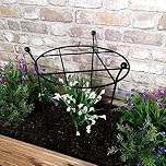 Samuel ALEXANDER Heavy Duty Black Metal Steel Herbaceous Garden Plant Support Grow Through Small 60cm x 35cm