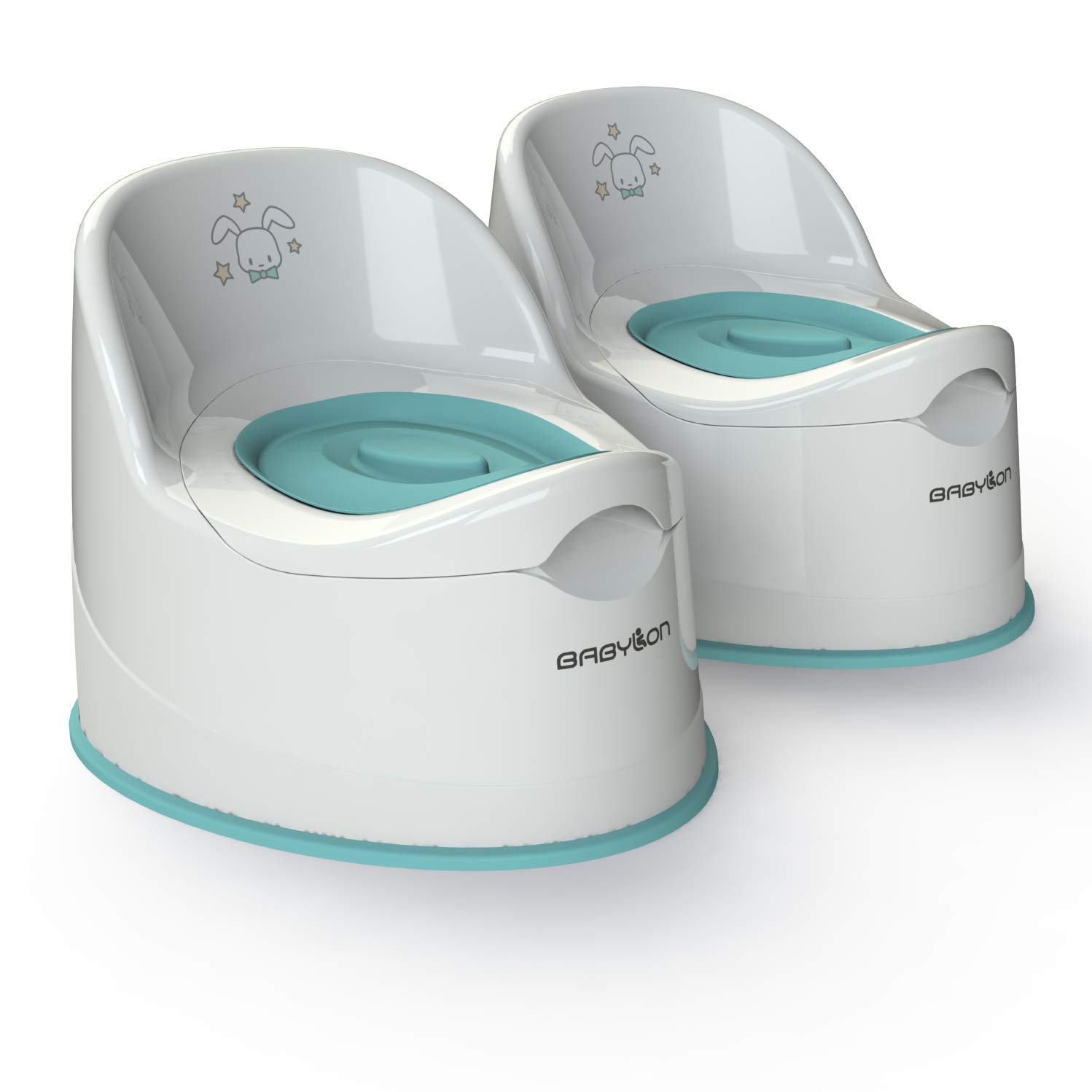 BABYLON Giant Kids Potty with Lid+Bowl, from 1 Year 2-Pack, White