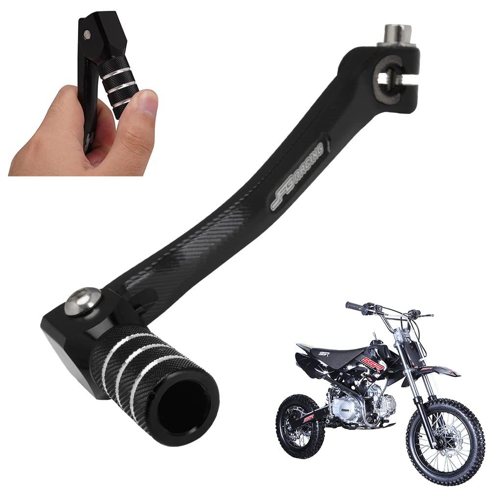 jfg racing motorcycle folding gear shifter shift lever pedal cnc universal for crf xr rm kx klx ttr pw ssr apollo tao tao sdg 50cc - 125cc dirt pit bike black