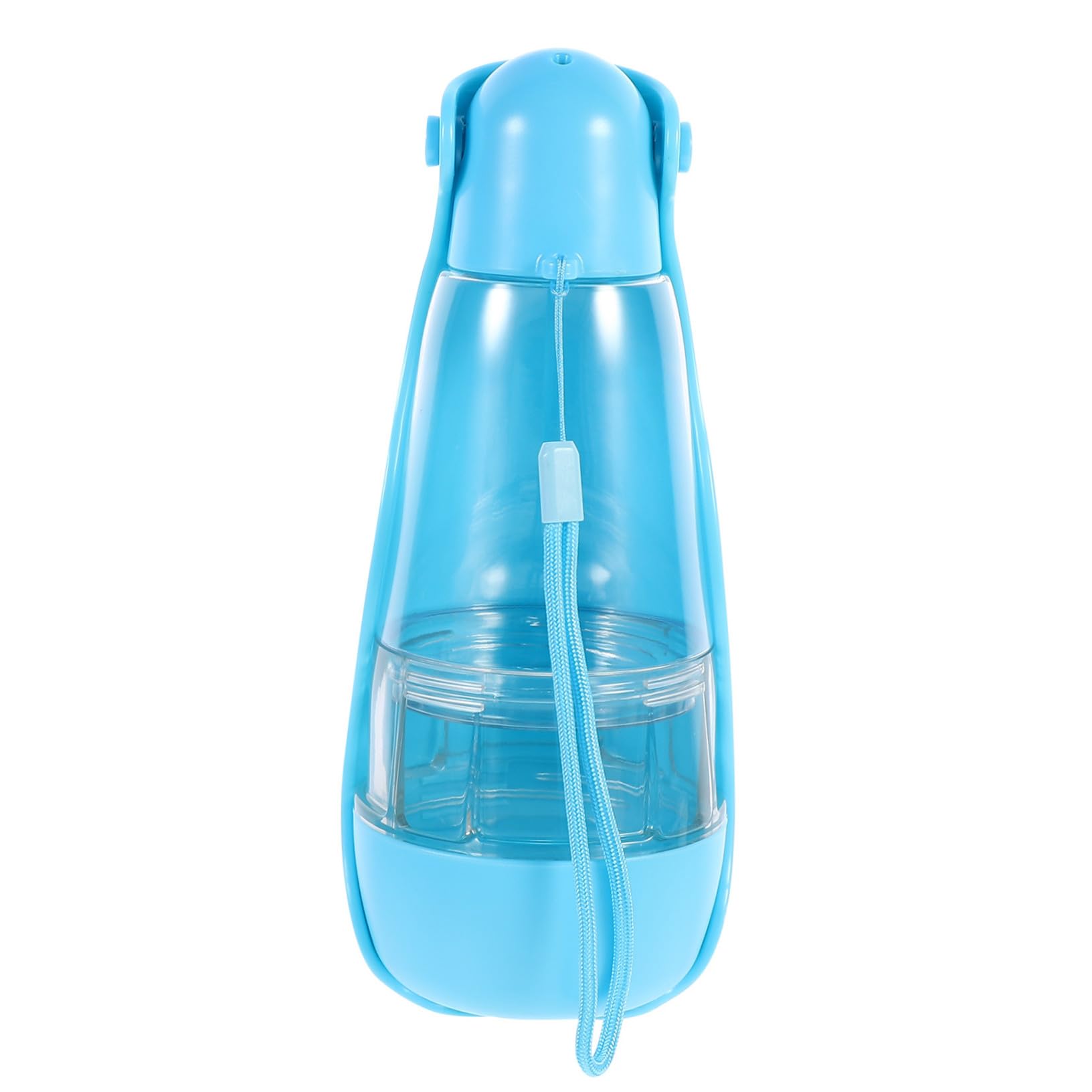 Hundeflasche Tragbar Auslaufsicher 260ml Wasser 200ml Futter Blau