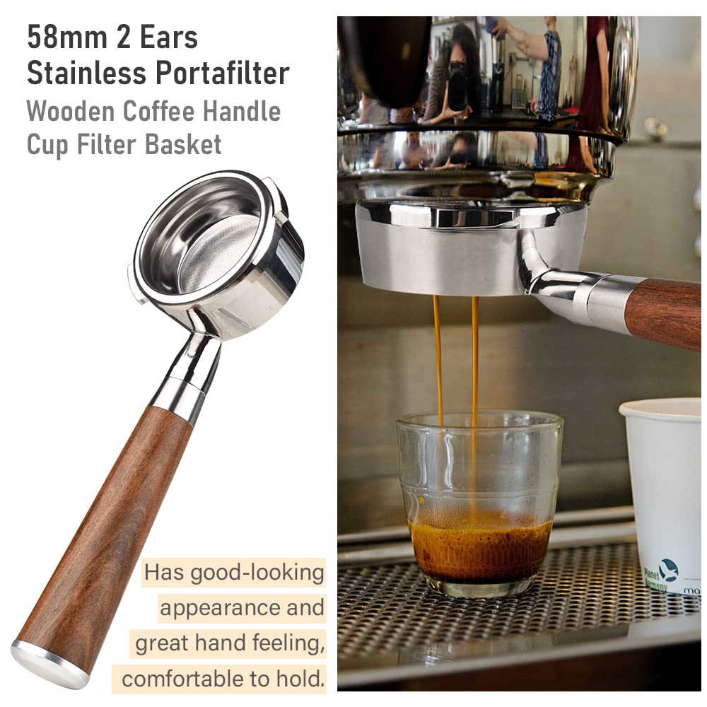 Manico E Tappo Universale Per Portafiltro Macchina Da Caffè Gaggia Evolution, Colore Nero
