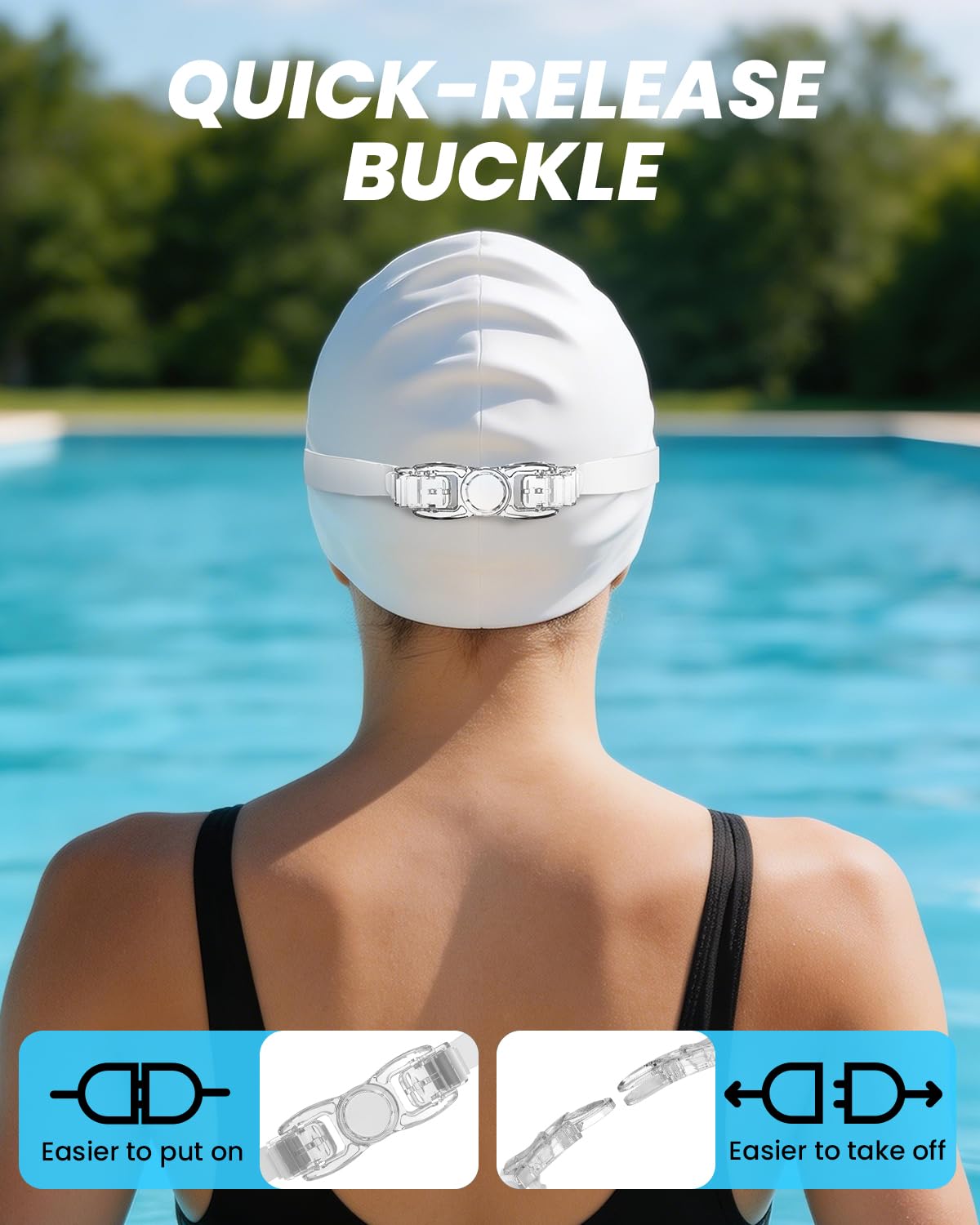 Schwimmbrille für Unisex-Erwachsene Damen