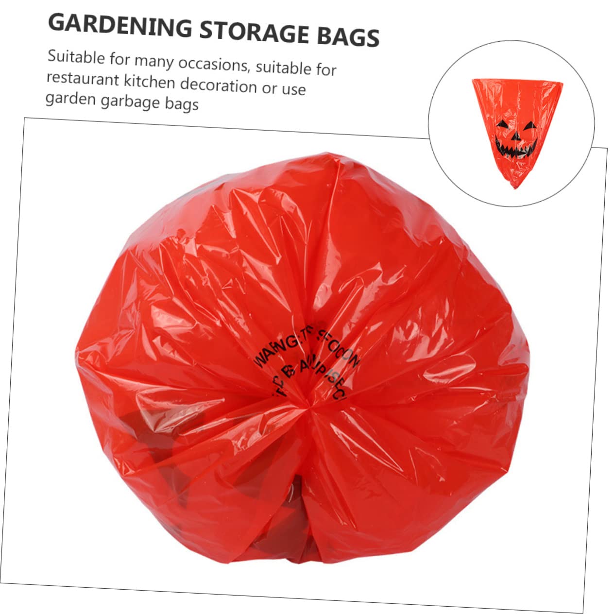 Yardwe 3 Sätze Weihnachts Mülls Äcke Aufbewahrungstaschen Für Den Garten Zusammenklappbar Halloween Klamotten Halloween Schmuck Beutel Mit Gefallenen Blättern Gartentasche 10 Stück * 3
