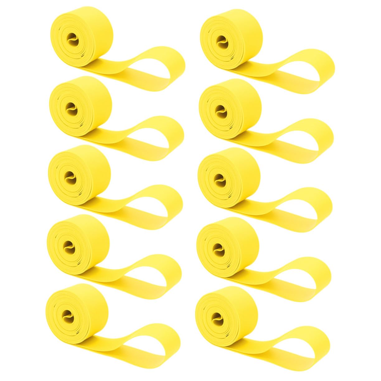 NULYLU 10pcs Bike Tire Liner Rim Strips PVC Inner Tube Protector for Bicycles Long Distance Riding