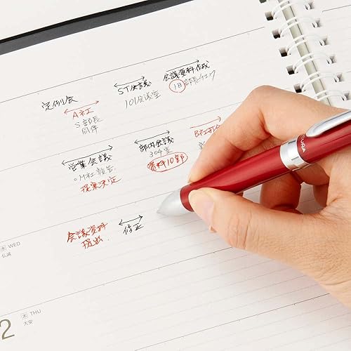 Miniatura 5 de Pentel Bolígrafo multifunción Vicuna EX, bolígrafo fino, lápiz mecánico de 0.020 in, cuerpo rojo (BXW1375B)