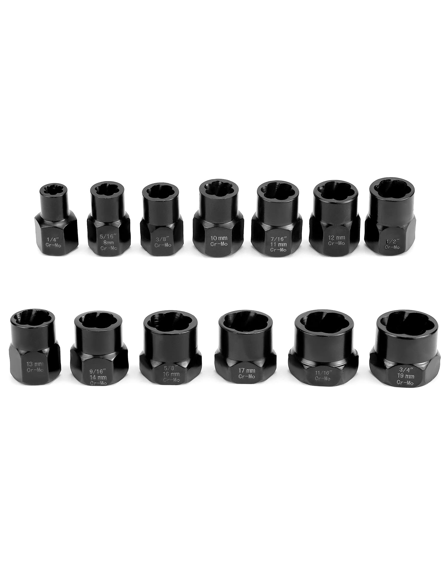 Set Di 6 Estrattori Per Viti Danneggiate In HSS 4341 - Per Bulloni Danneggiati - Foto 11