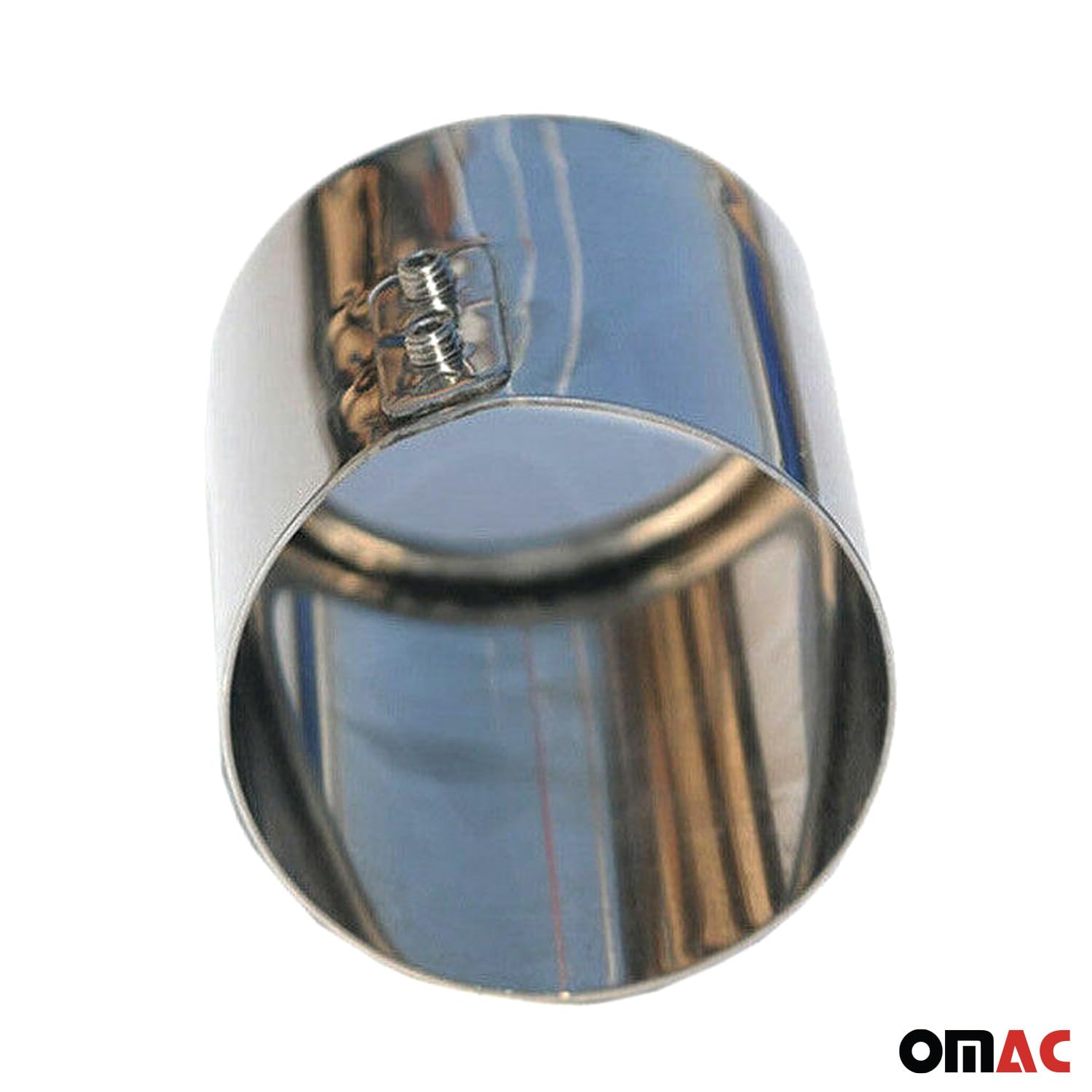 OMAC Auspuffblende Endrohr kompatibel mit Mercedes C Klasse W204 2007-2014 Edelstahl Chrom 2tlg