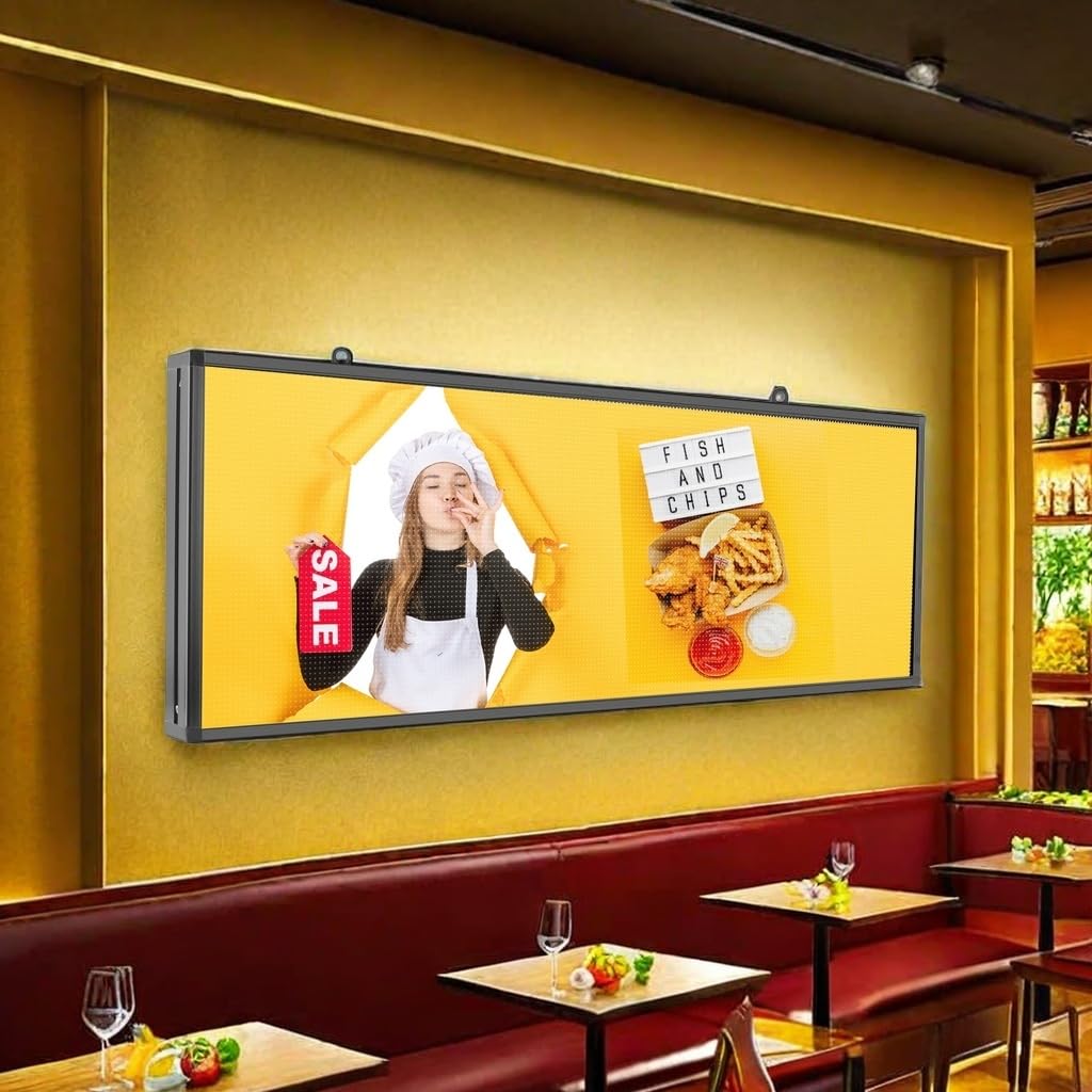 P6 - Señal LED programable con soporte de imágenes y videos, control WIFI y USB, pantalla LED impermeable IP65 para exteriores, tablero de visualización digital de ticker deportivo, carteles