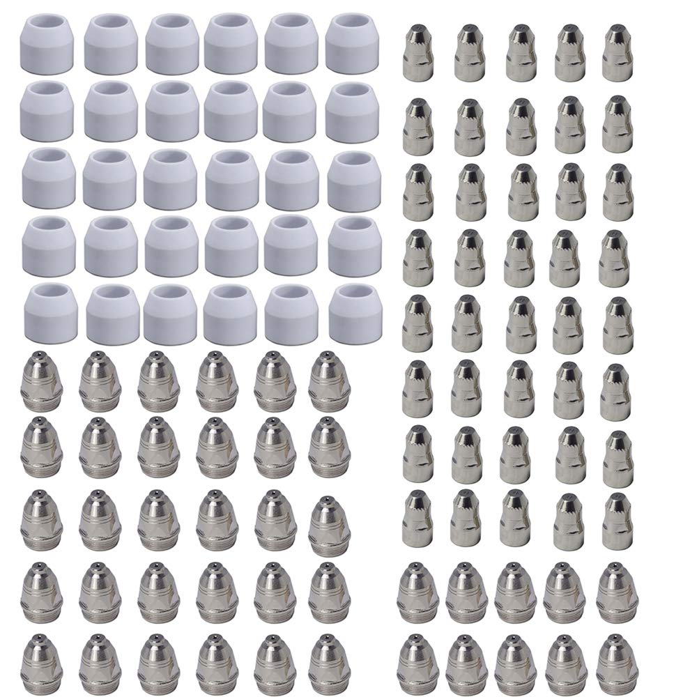 110pcs P-80 Plasma Cutter Cutting Consumable Plasma Tip 1.5 100Amp