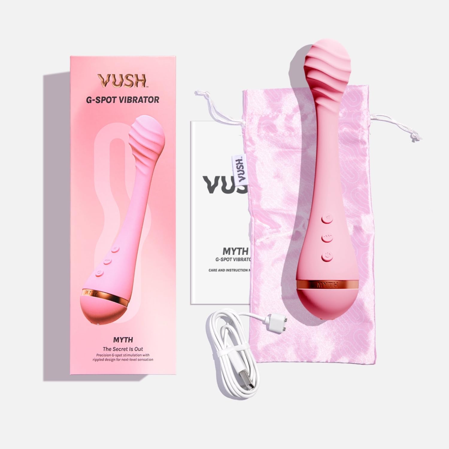 VUSH 'Myth' Vibratori a punto G; Giocattoli sessuali con dildo vibranti premium per ogni corpo e ogni