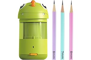M&G Electric Dinosaur Pencil Sharpener Hands Free USB Rechargeable Auto In & Out