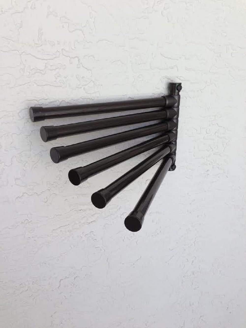 Pool and Spa Towel Holder. Made in The USA. 6 Bar Wall Mount Rack in Bronze. WM6BRZ