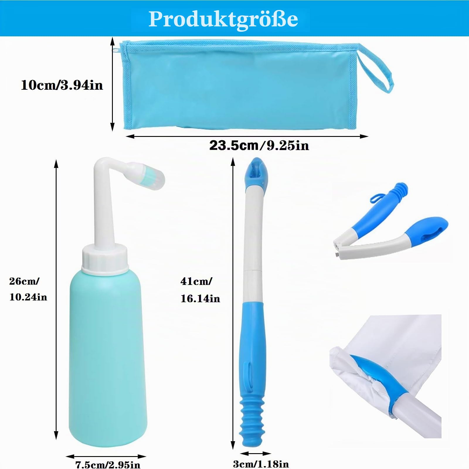 Faltbare Toilettenhilfen zum Abwischen von Langen Gesäß Wischerboden Kumpel fegt Werkzeug Werkzeug Toilettenpapier Werkzeuge Tissuegrip Selbstwischhilfe Halter
