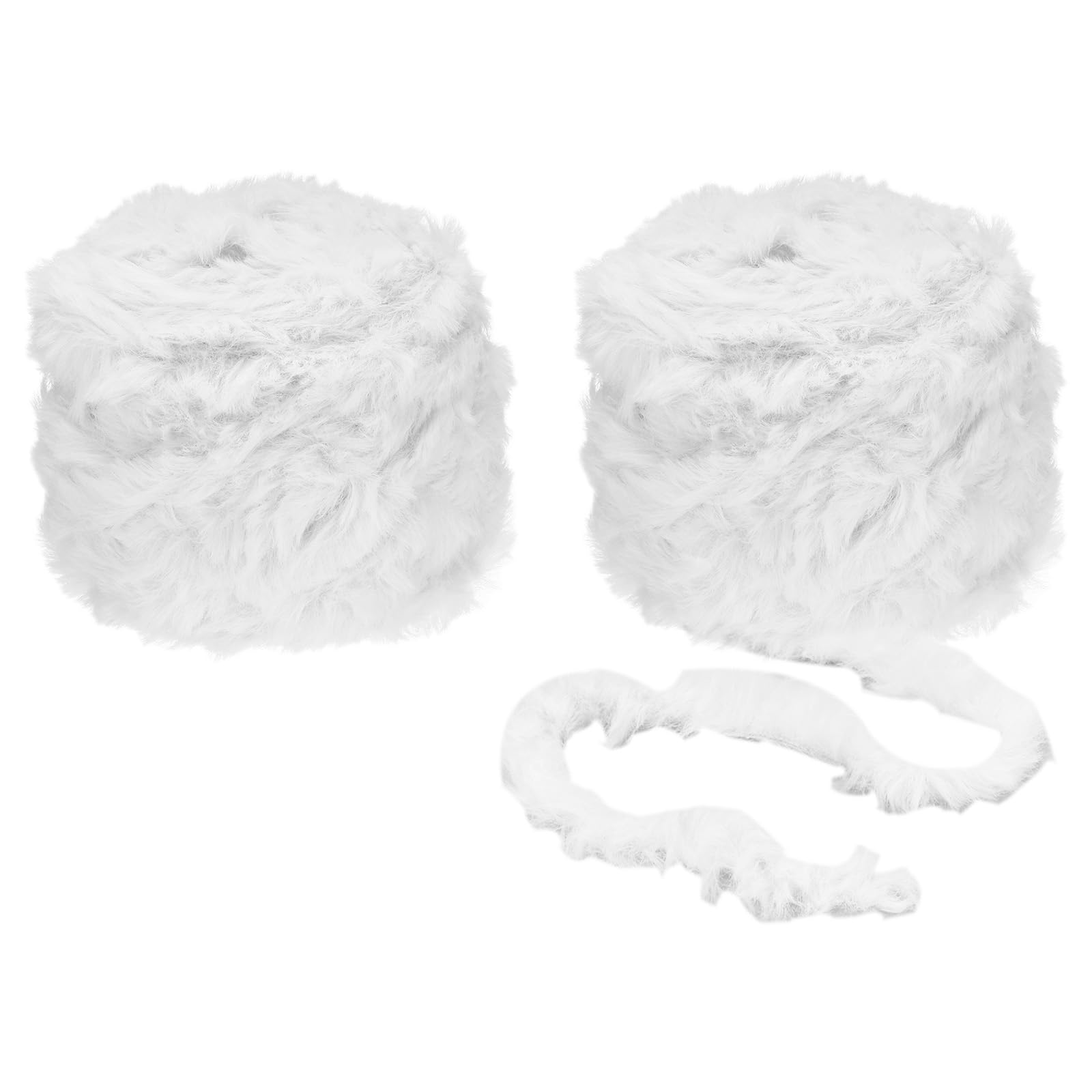 PATIKIL 70yds Faux Fur Yarn, 2 Skeins Fuzzy Yarn