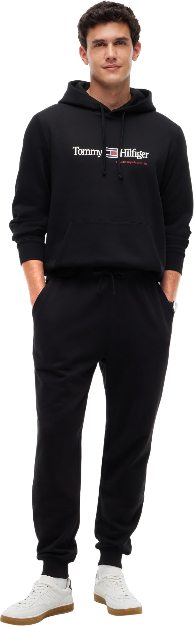 Tommy Hilfiger RWB Graphic Reg Fleece Hoodie Mw0mw44935 Sudadera con Capucha Hombre
